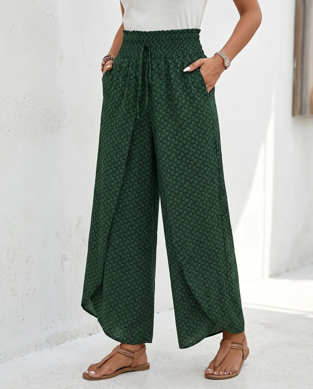 Nina | High-Waisted Wide-Leg Palazzo Trousers