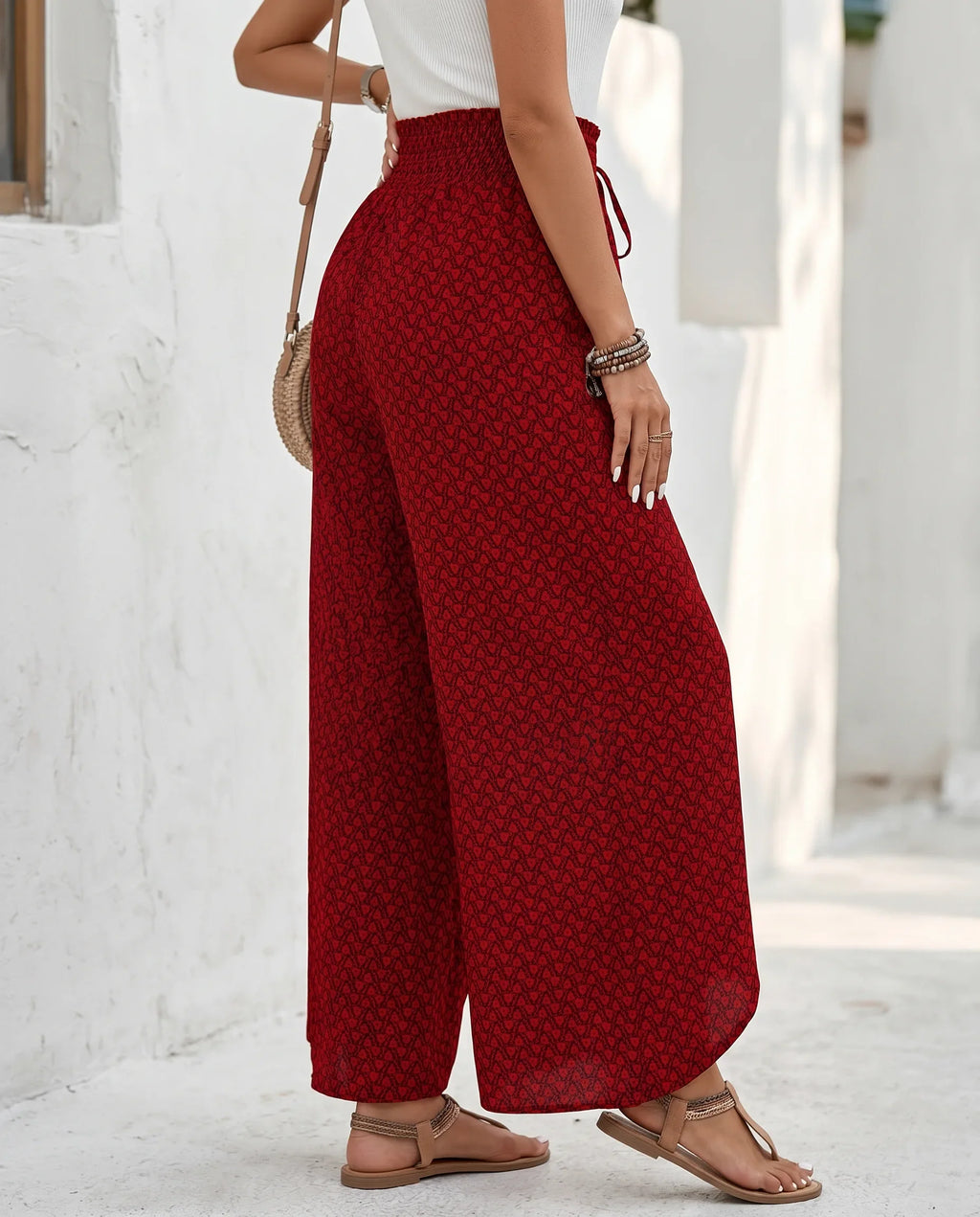 Nina | High-Waisted Wide-Leg Palazzo Trousers