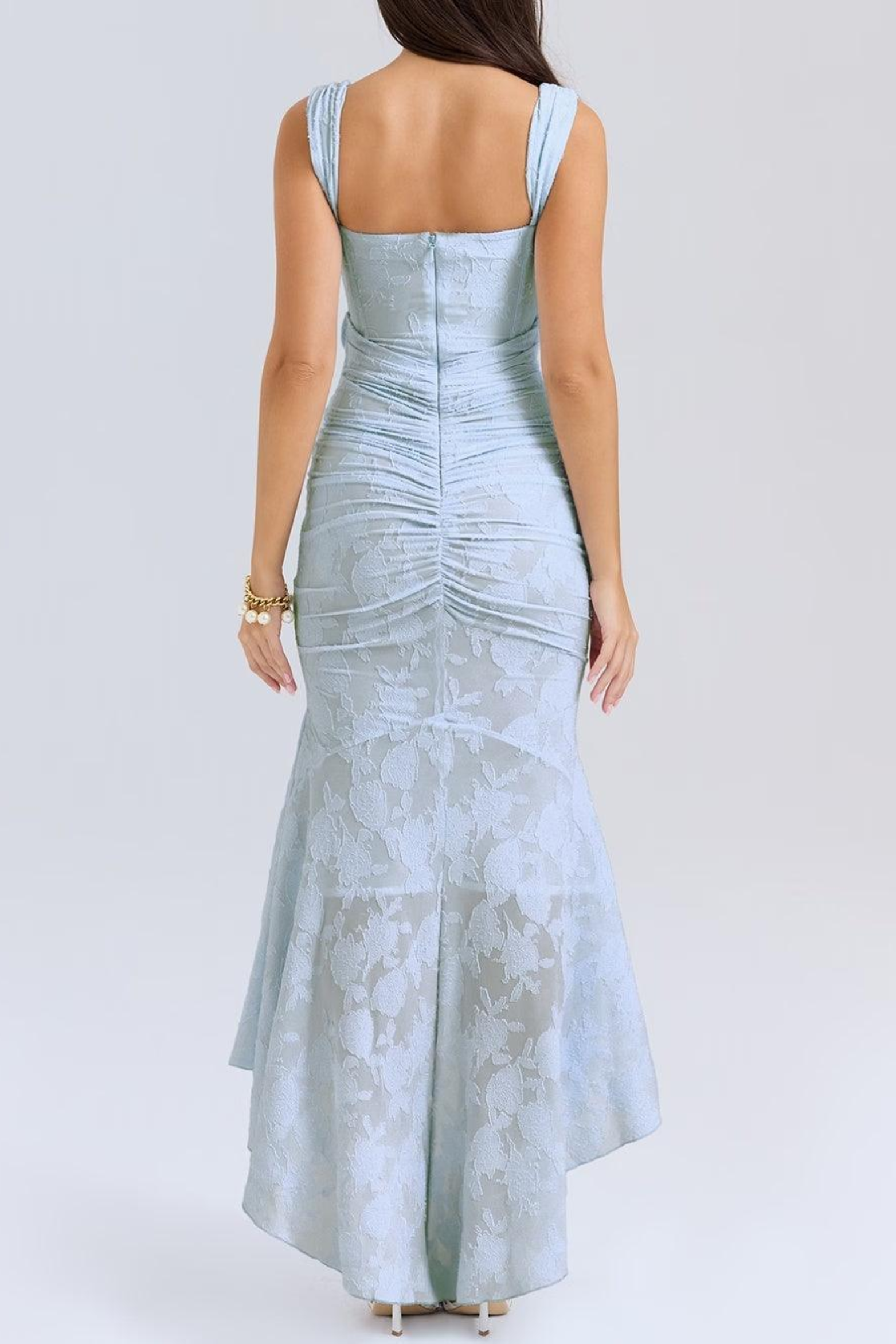 Effie Blue Floral Maxi Dress