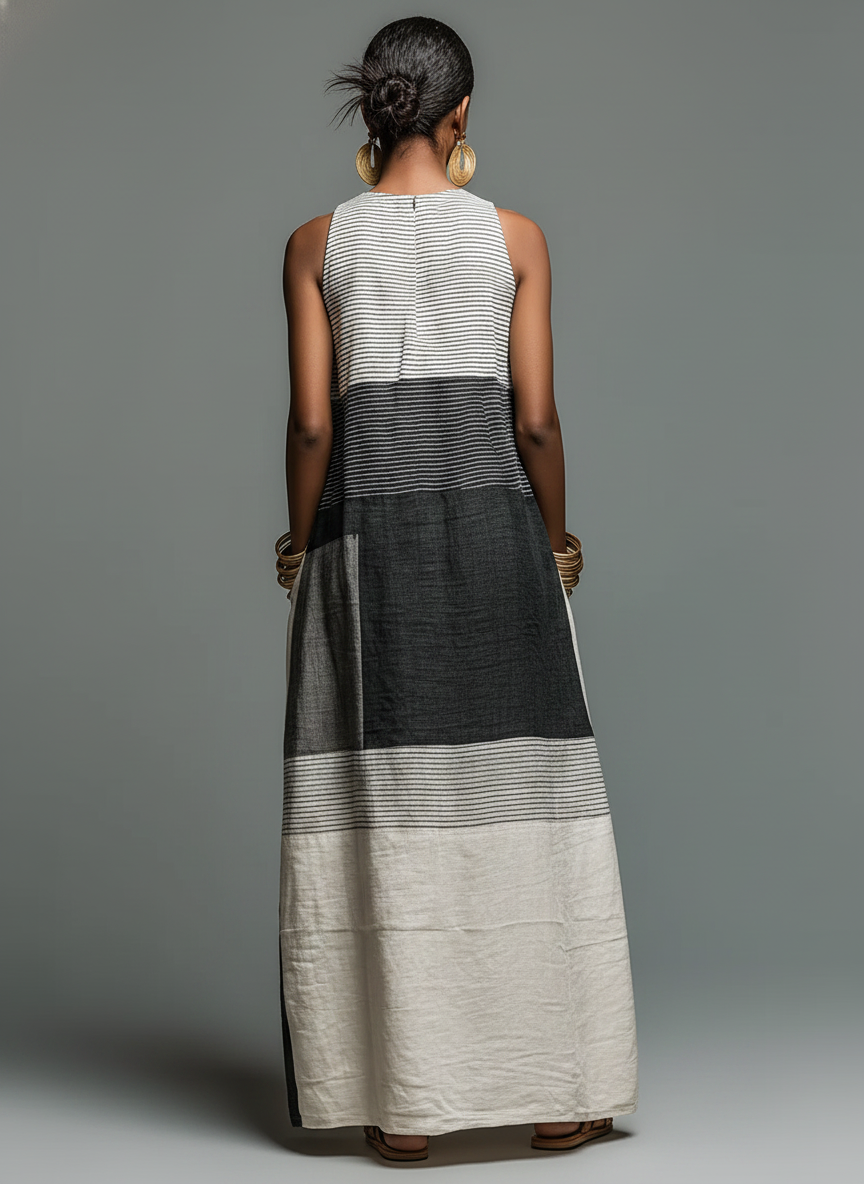 Bess Linen Sleeveless Maxi Dress