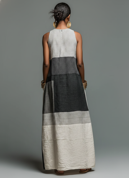 Bess Linen Sleeveless Maxi Dress