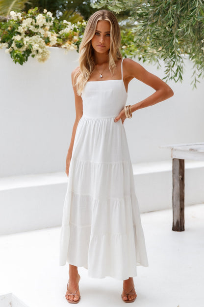 Raissa White Midi Dress