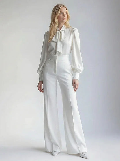 Mahault White Trousers