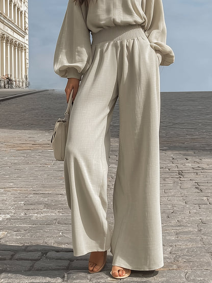 Quinn Linen V-Neck Co-ord Set