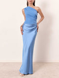 Amaryllis One Shoulder Maxi Dress