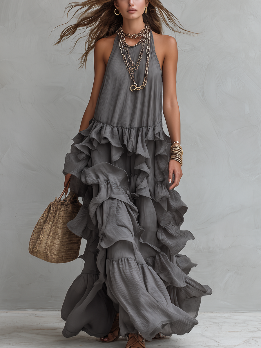 Adeline Ruffle Maxi Dress
