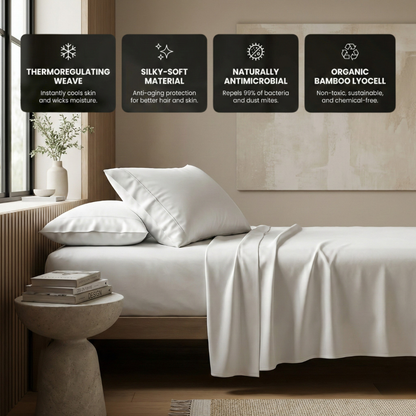 Bamboo Bed Sheets - 4pcs Set