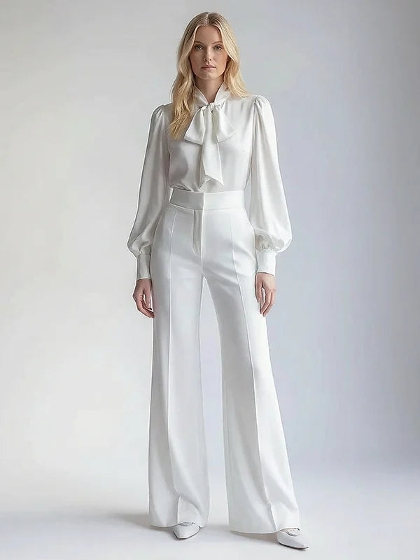 Mahault White Trousers