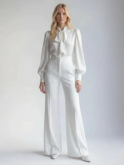 Mahault White Trousers