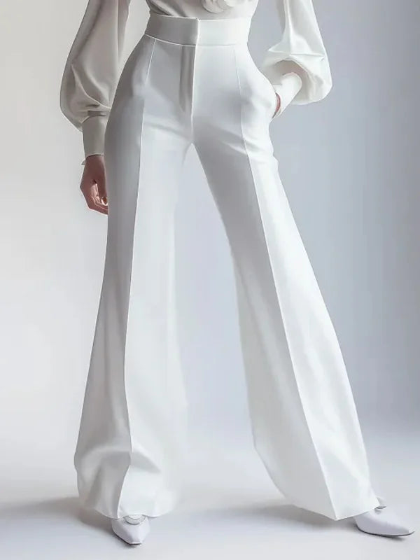 Mahault White Trousers