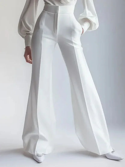 Mahault White Trousers