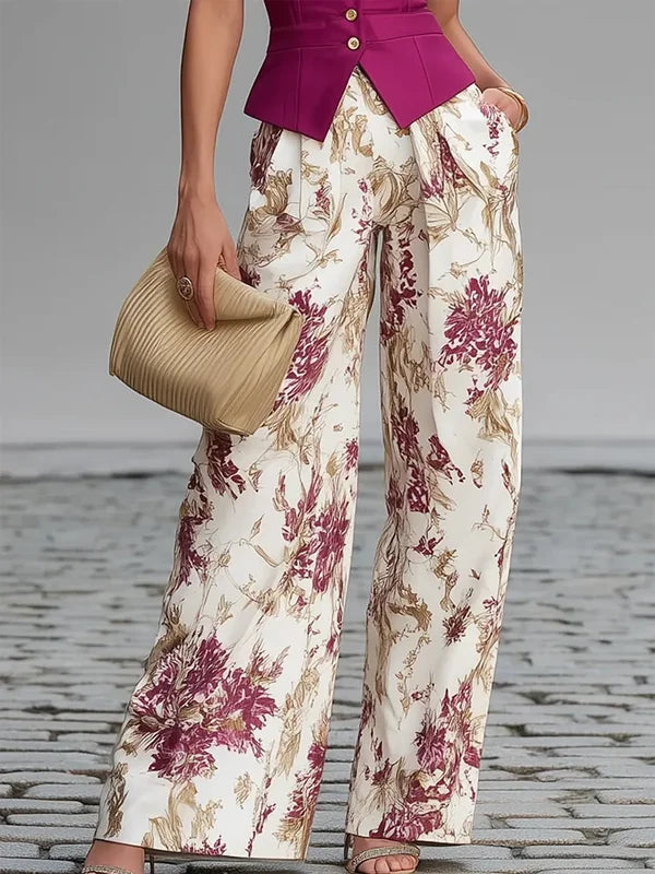 Serafina Red Sleeveless Co-ord Set