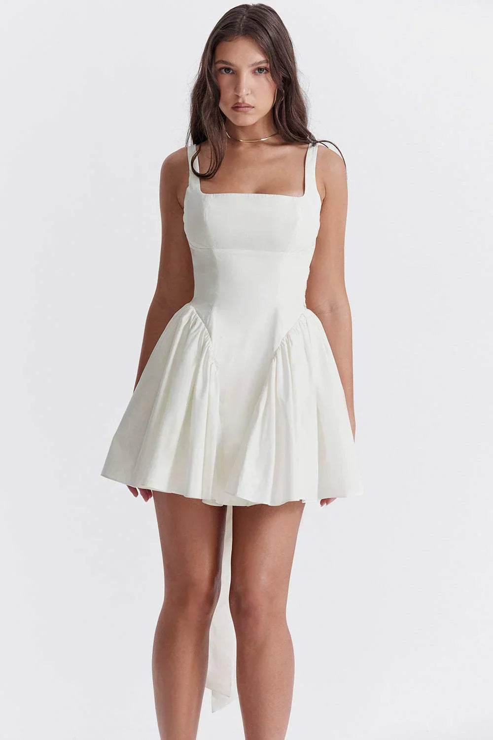 Sable Backless Mini Dress