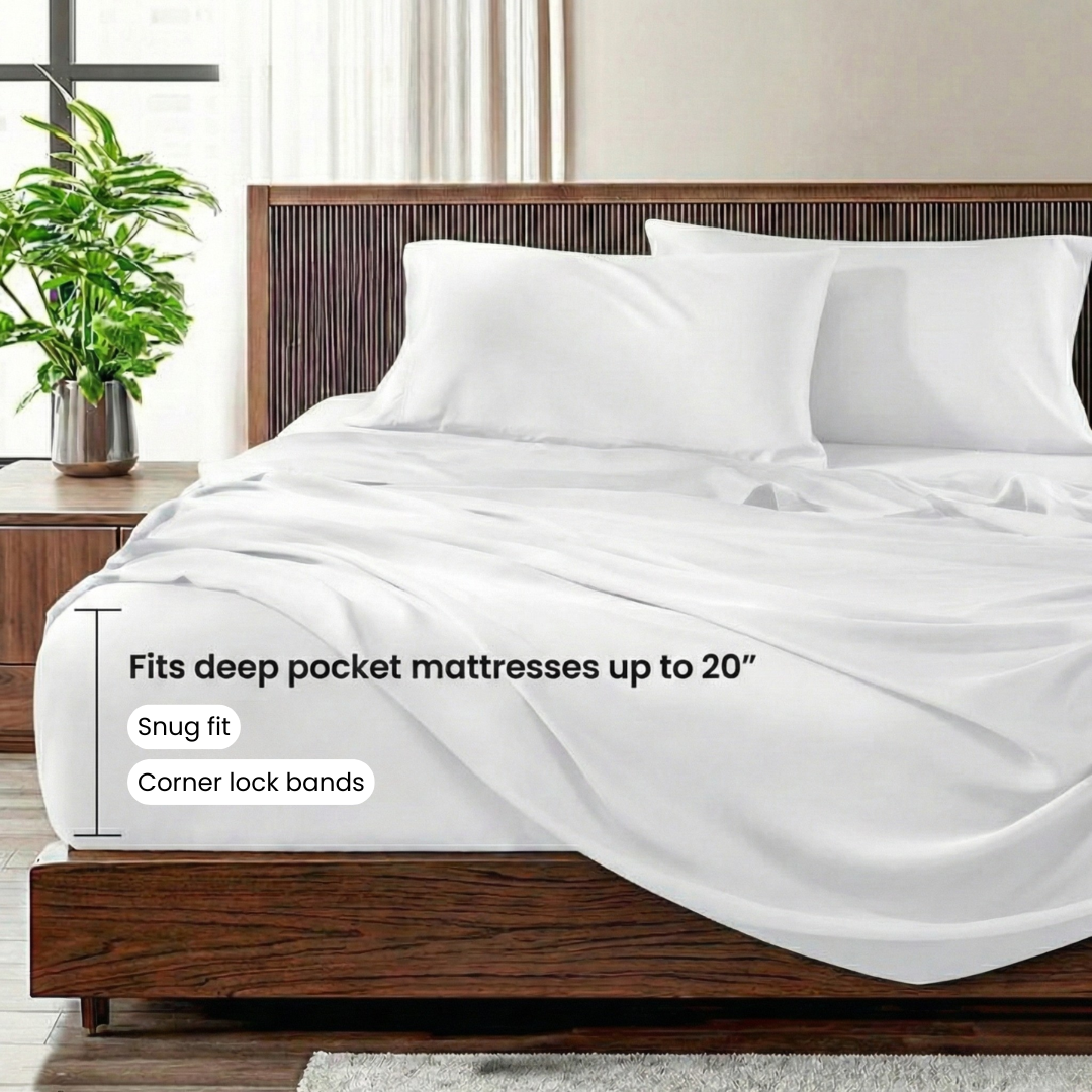 Bamboo Bed Sheets - 4pcs Set old