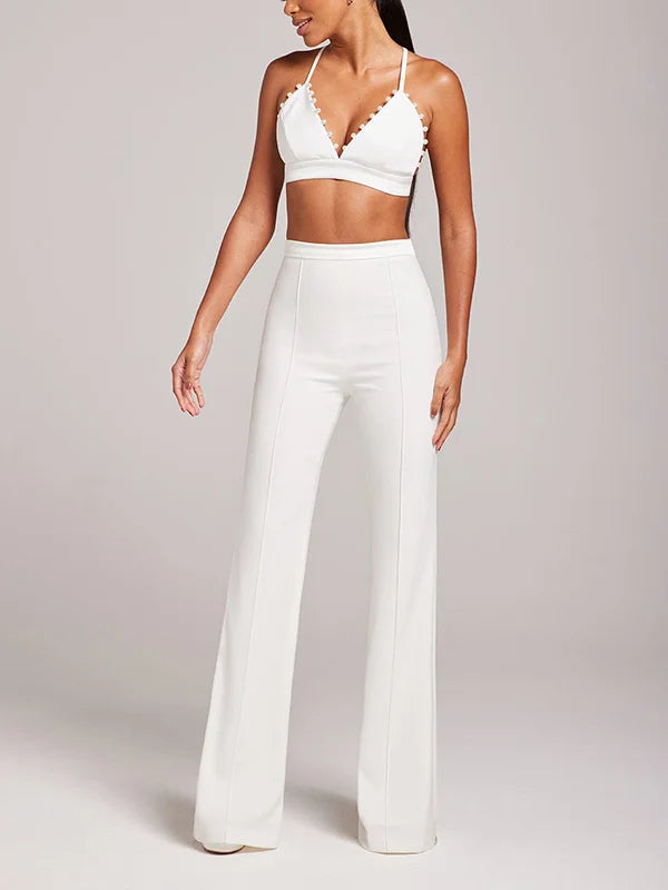 Nine White Trousers