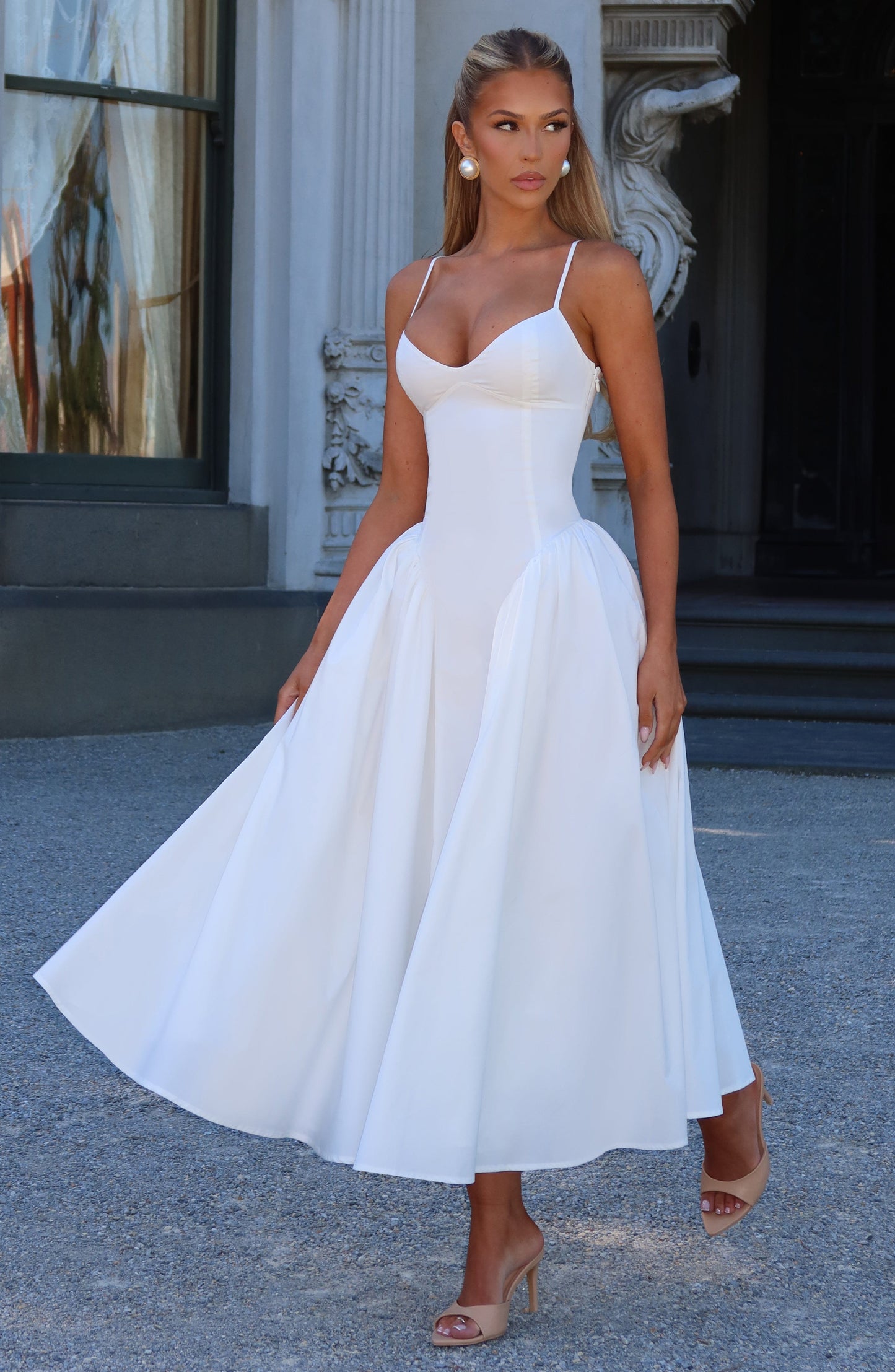 Sienna Ivory Midi Dress