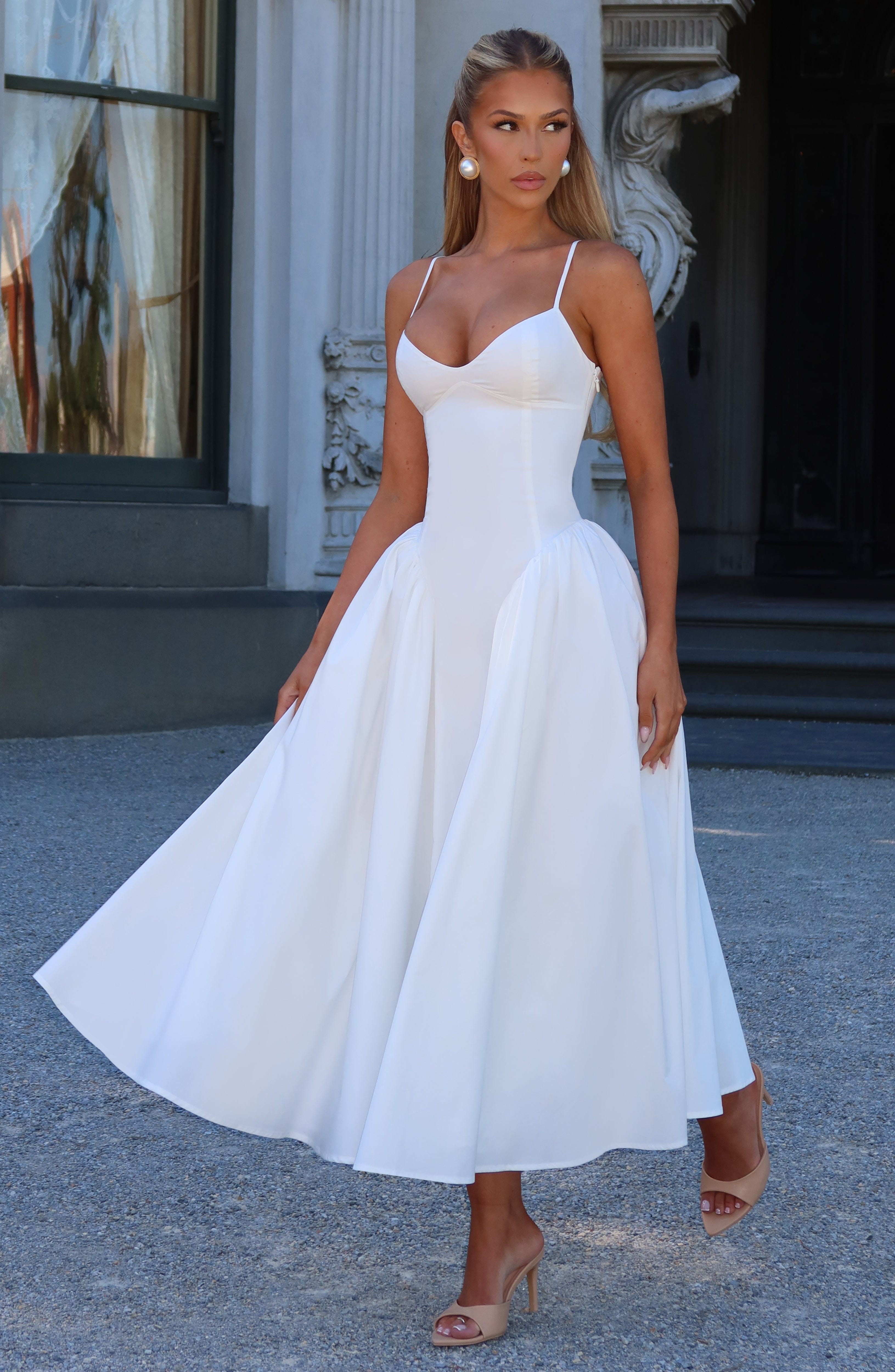 Sienna Ivory Midi Dress