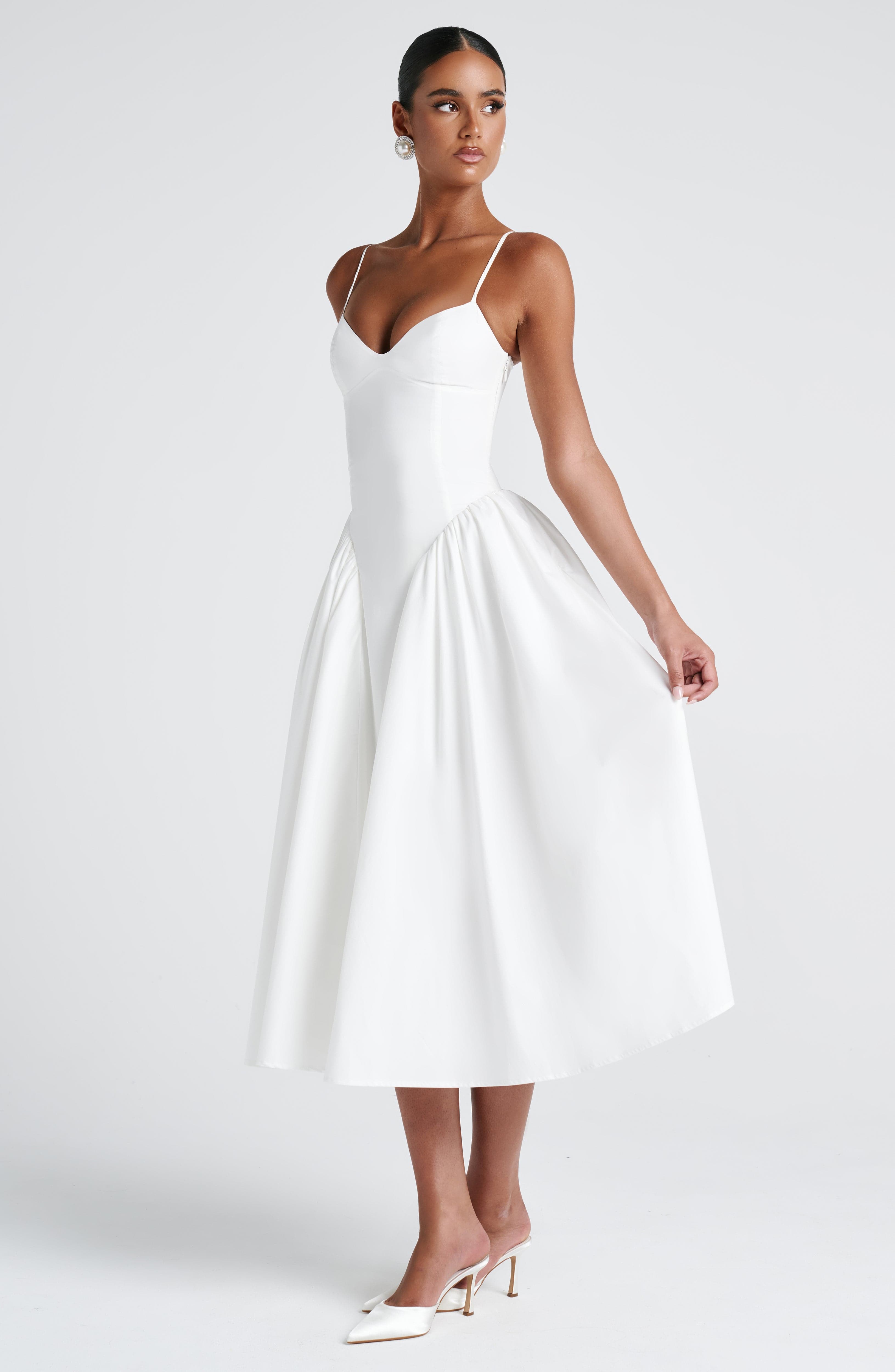 Sienna Ivory Midi Dress