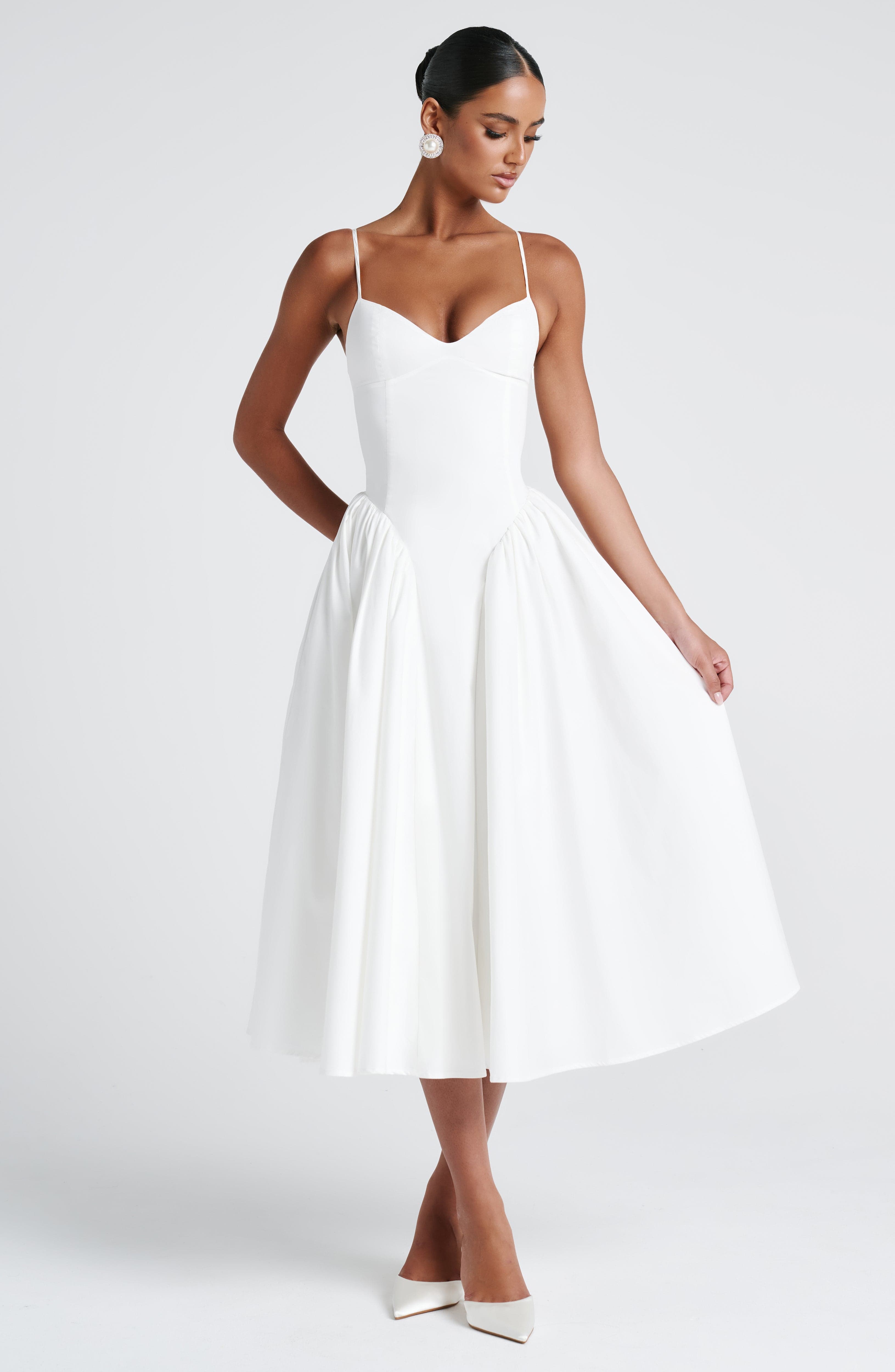Sienna Ivory Midi Dress