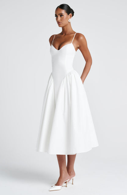 Sienna Ivory Midi Dress