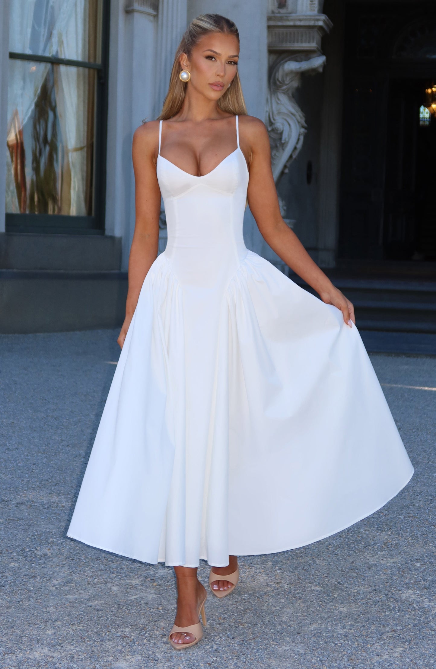 Sienna Ivory Midi Dress