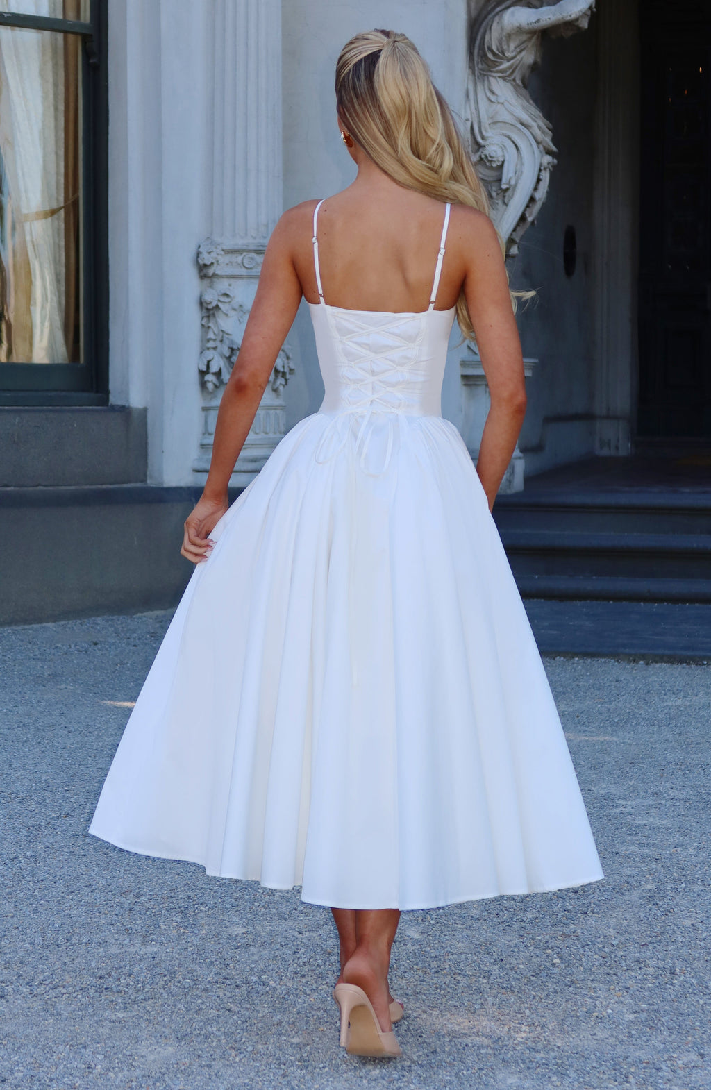 Sienna Ivory Midi Dress
