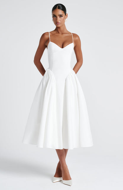 Sienna Ivory Midi Dress