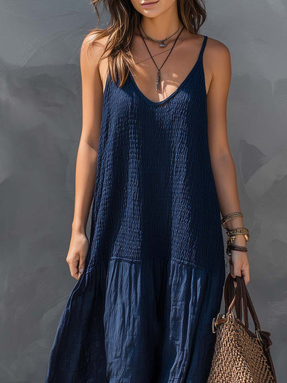 Isadora Linen Sleeveless Maxi Dress