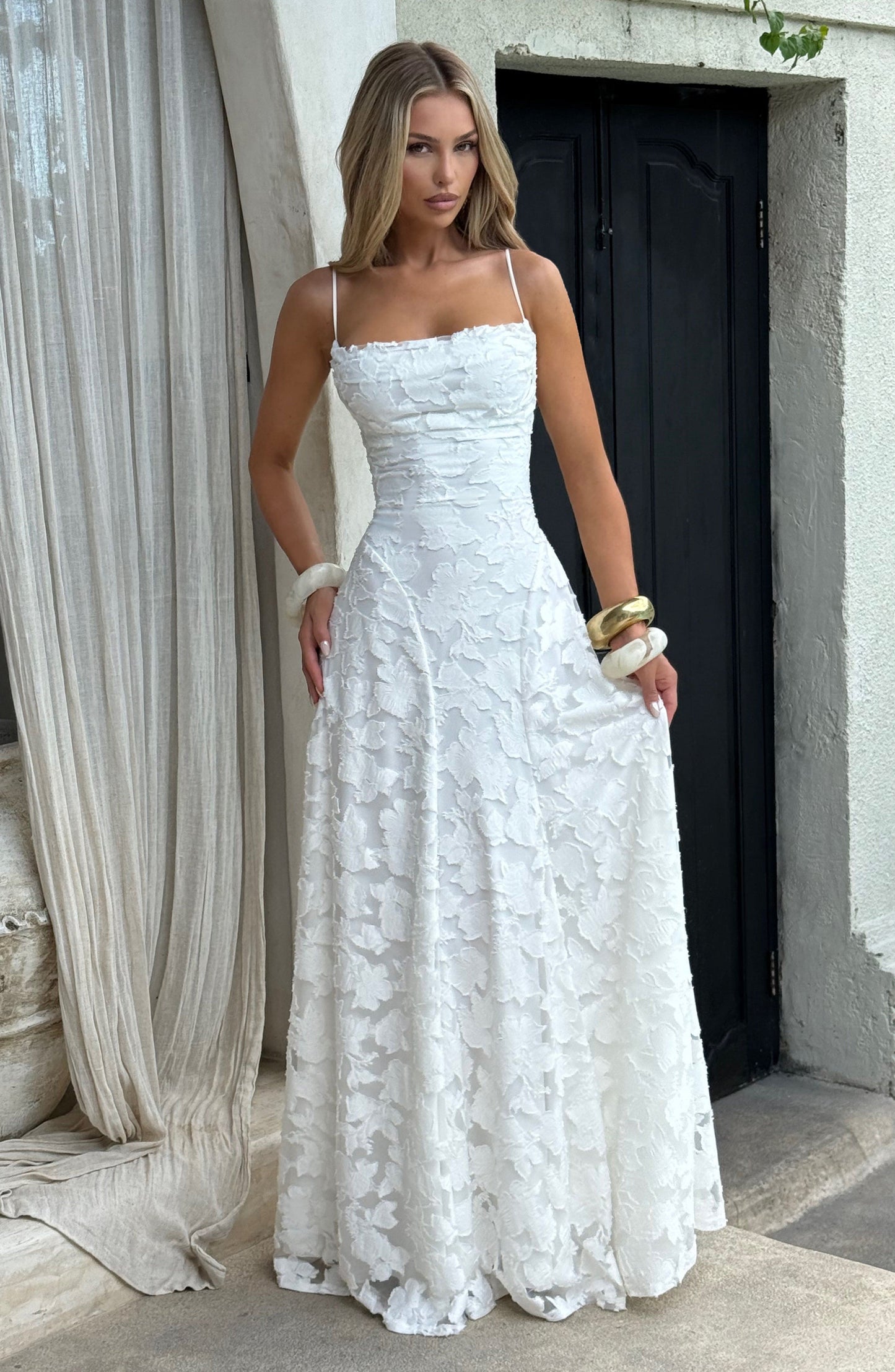 Talia Ivory Maxi Dress