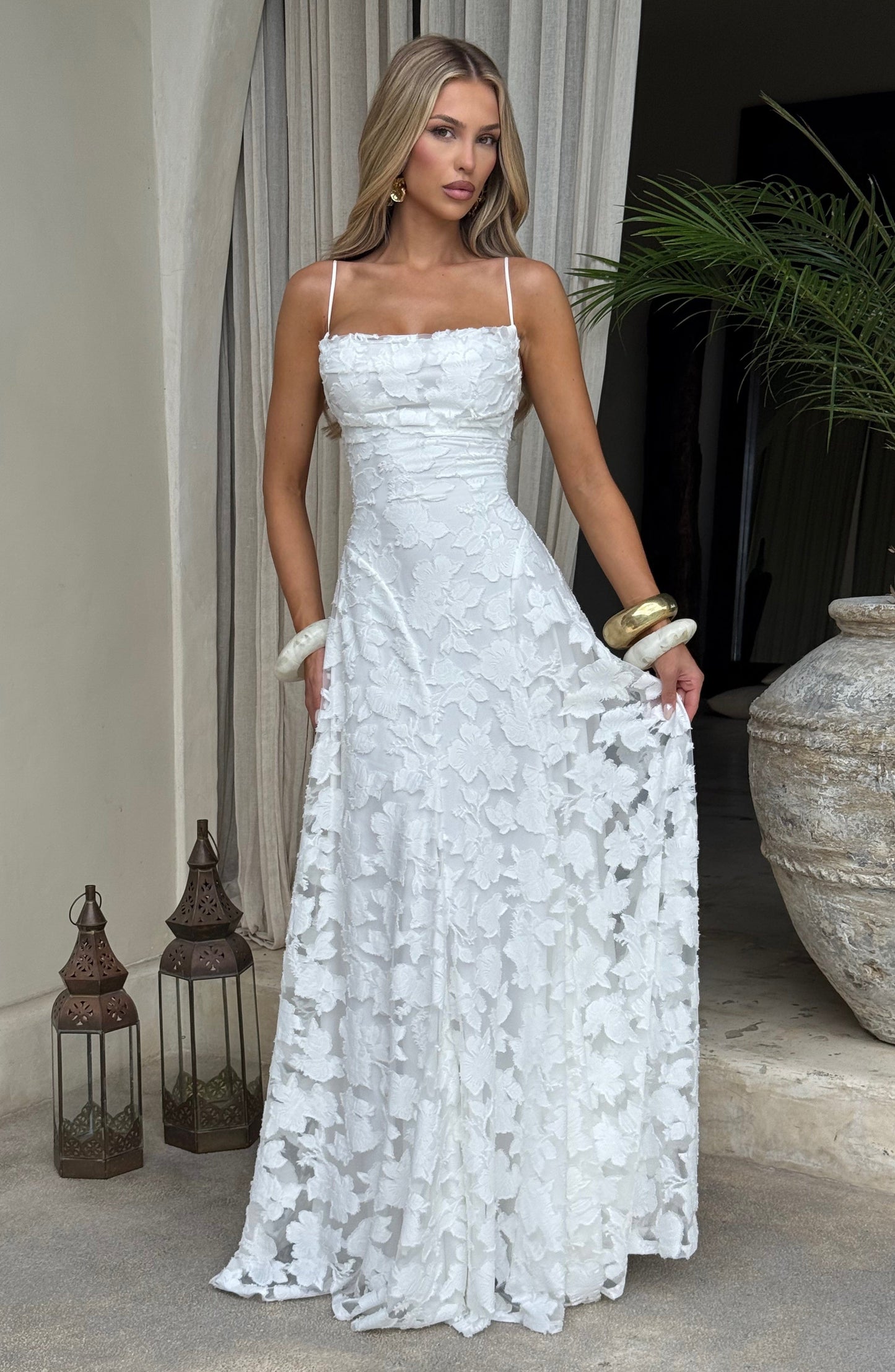Talia Ivory Maxi Dress