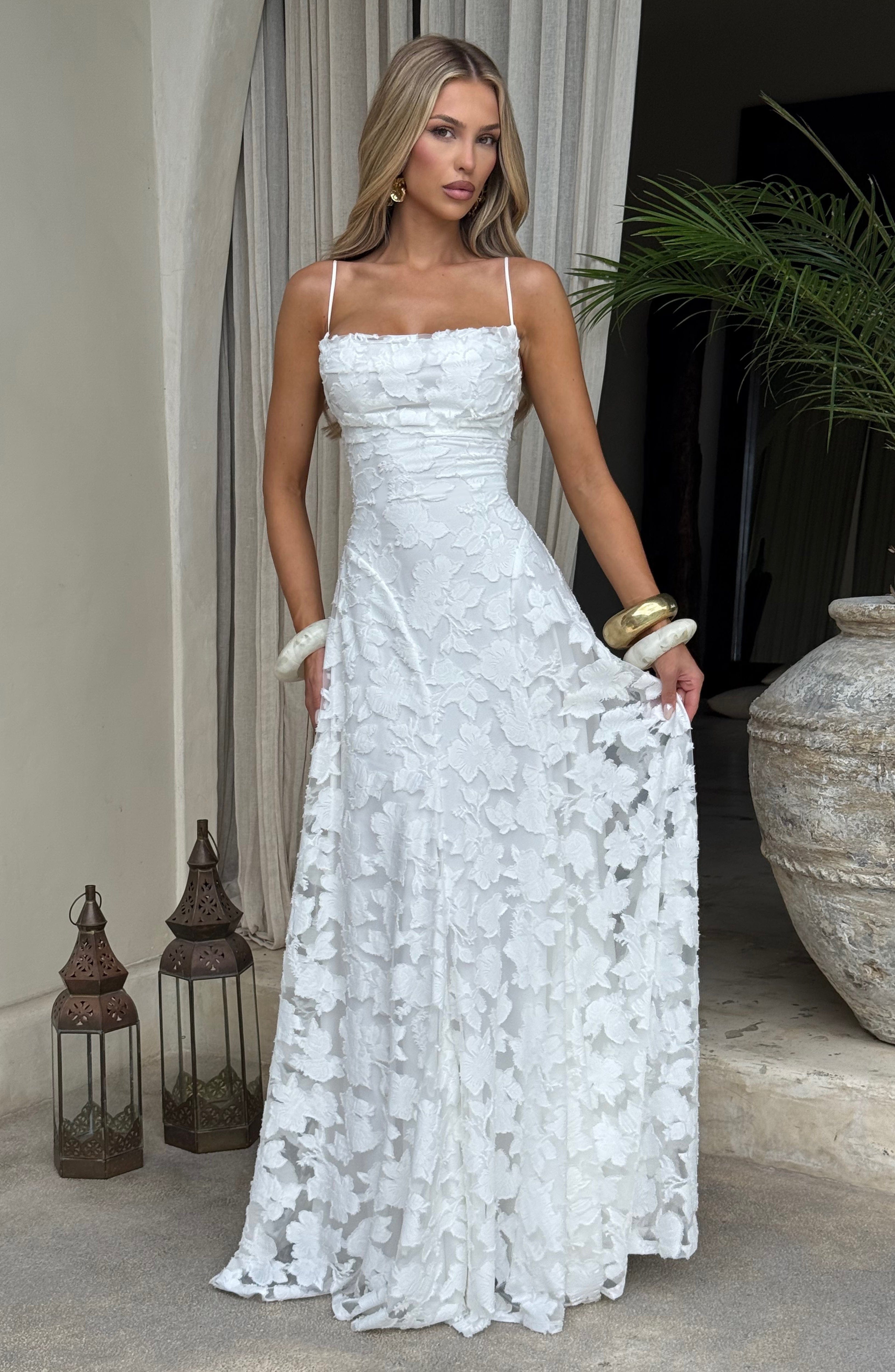 Talia Ivory Maxi Dress