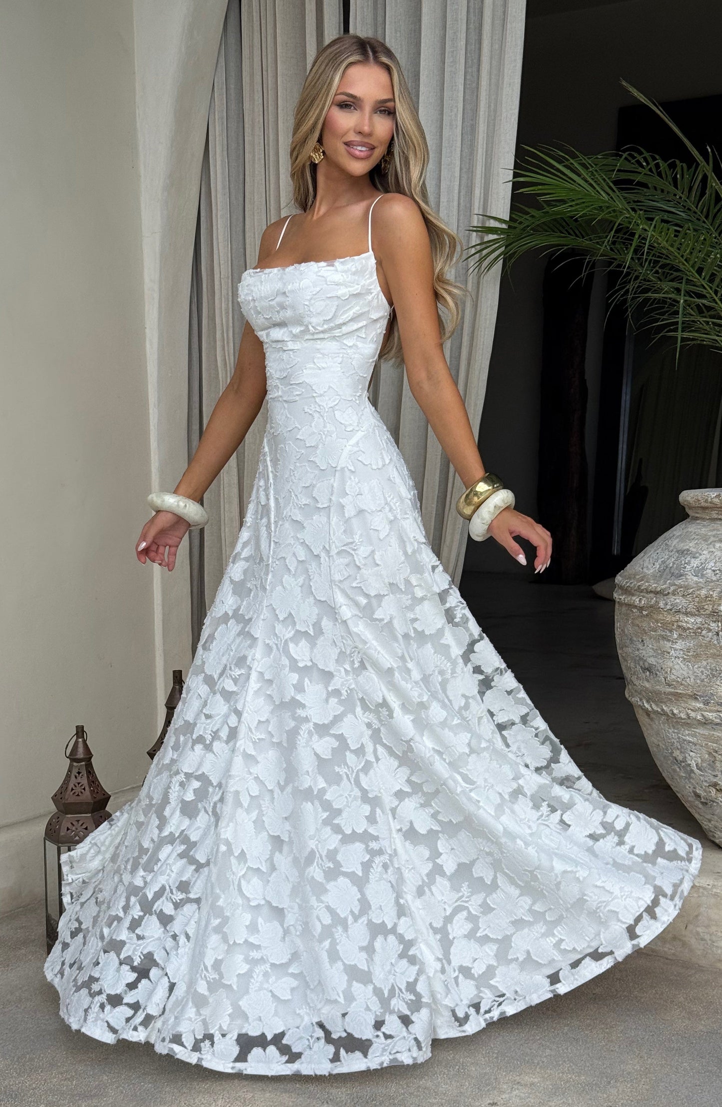 Talia Ivory Maxi Dress