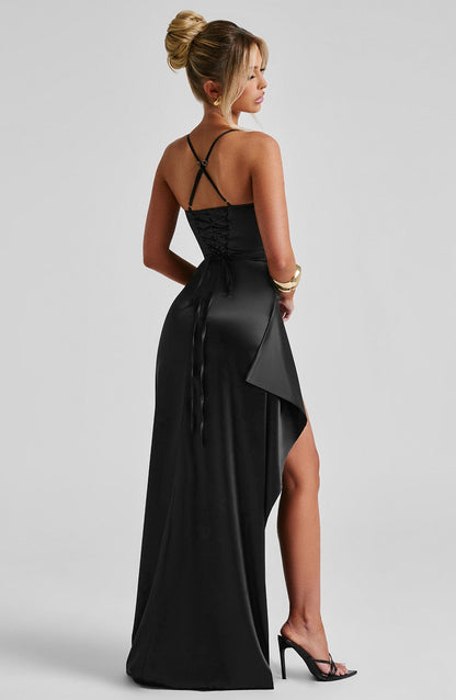 Quinn Black Maxi Dress