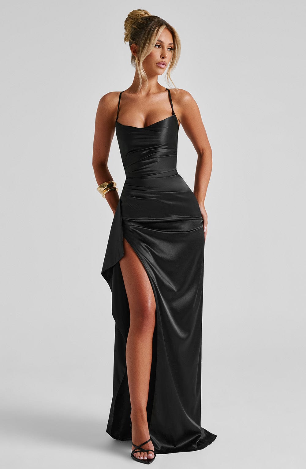 Quinn Black Maxi Dress