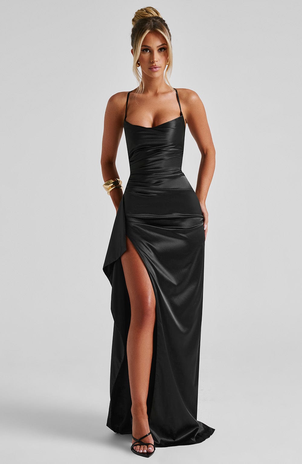 Quinn Black Maxi Dress