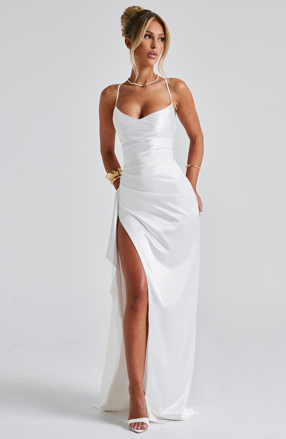 Odette Ivory Maxi Dress