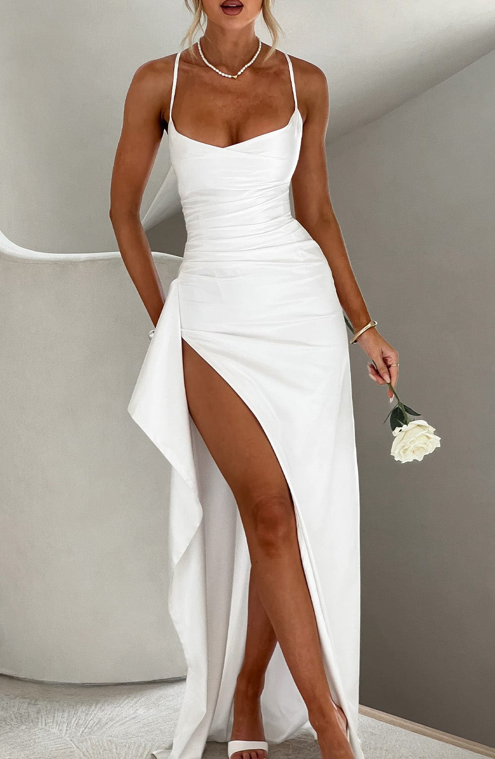 Odette Ivory Maxi Dress