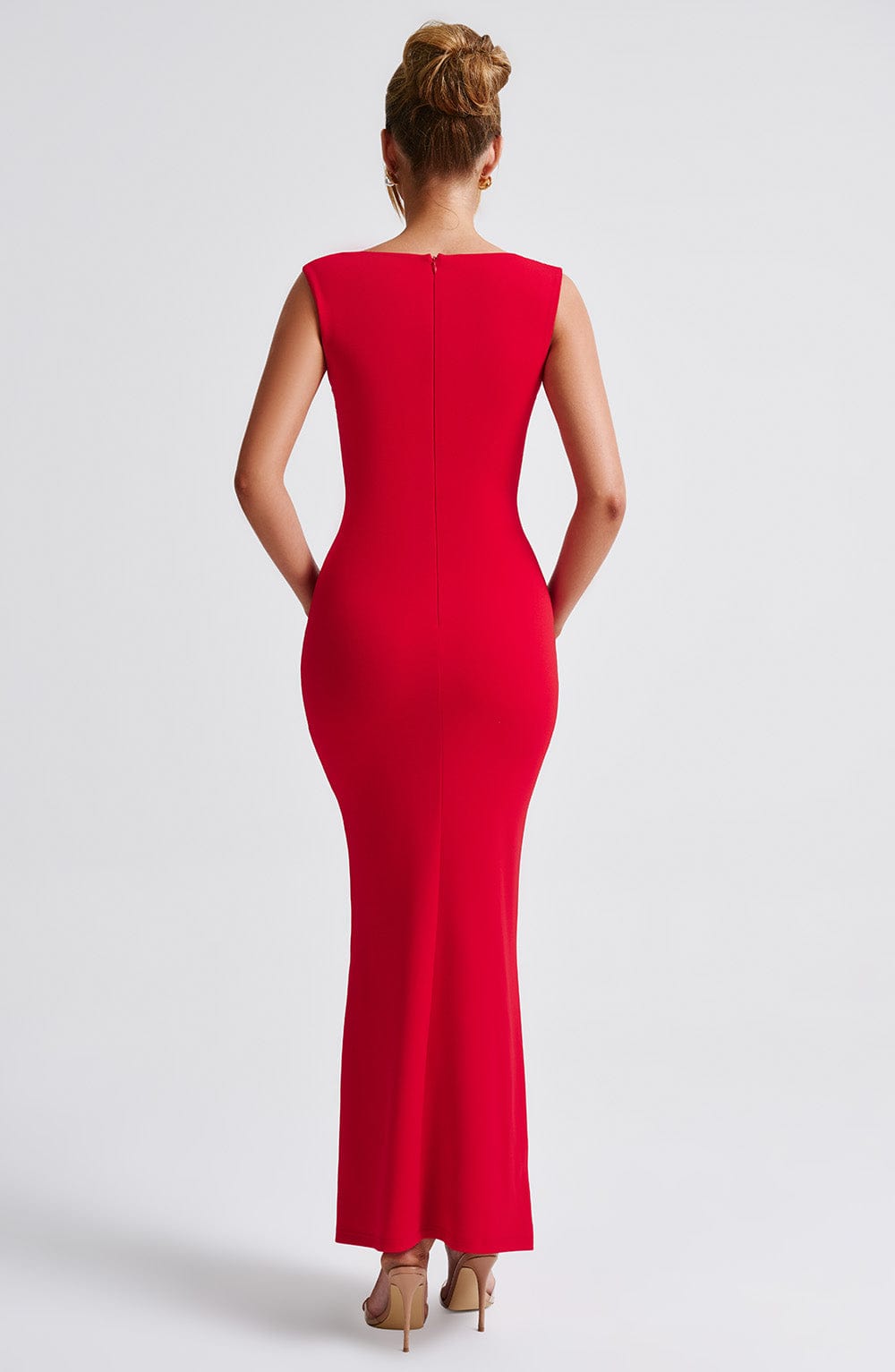 Nadia Red Maxi Dress