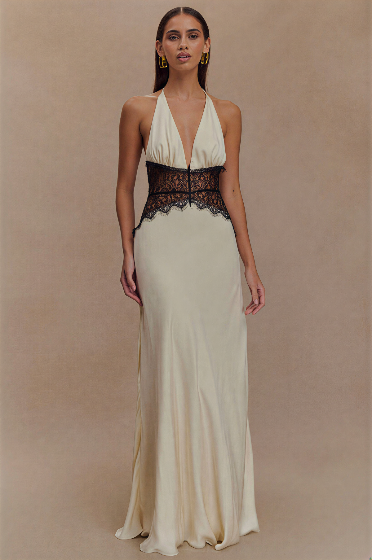 Ines Satin Maxi Dress