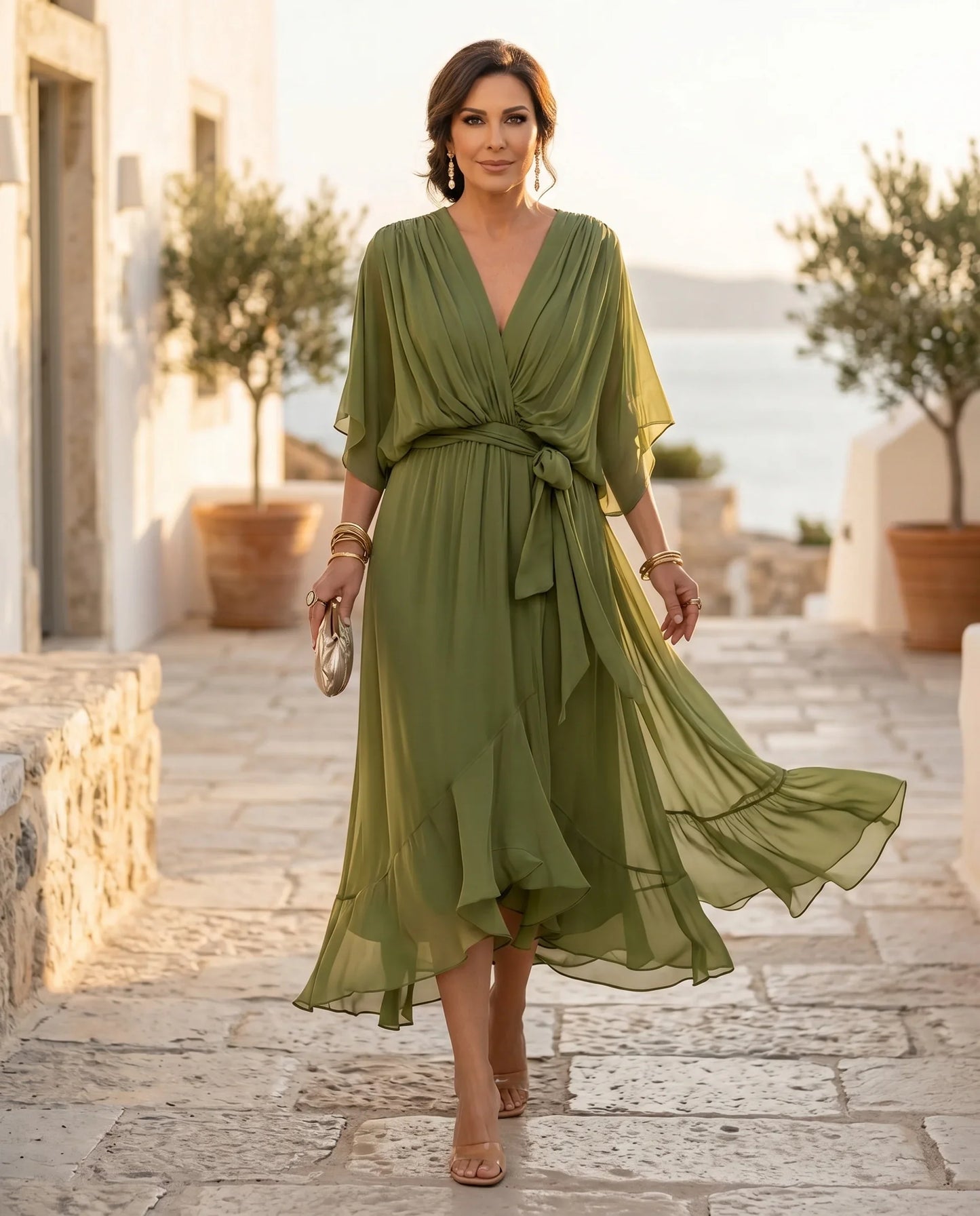 Clothilde Chiffon Maxi Dress