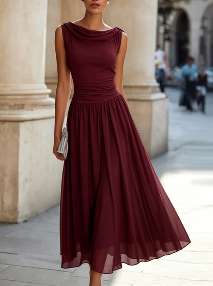 Eleonora Pleated Maxi Dress