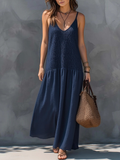 Isadora Linen Sleeveless Maxi Dress