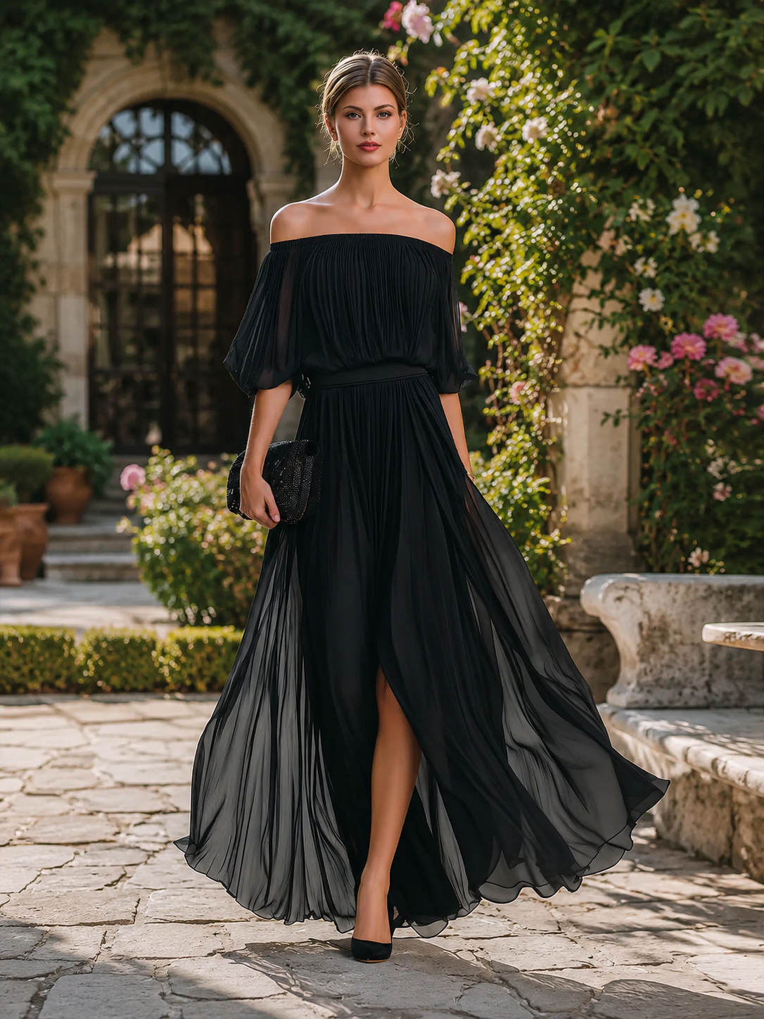 Callie Off-Shoulder Maxi Dress