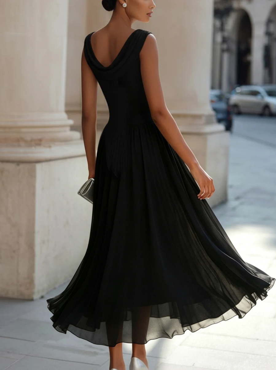 Eleonora Pleated Maxi Dress