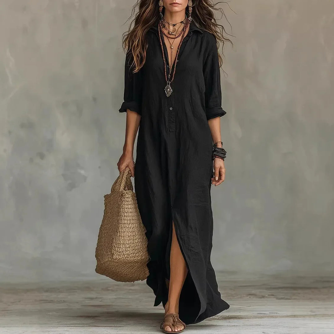 Lilas Long Sleeve Maxi Dress
