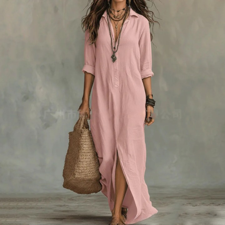 Lilas Long Sleeve Maxi Dress