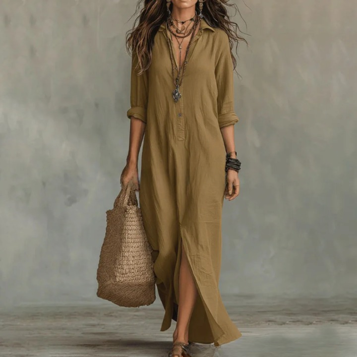 Lilas Long Sleeve Maxi Dress